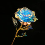 24K Gold Foil Rose Flower Galaxy Rose Artificial Rose Gift for Women Valentine's Day Mother'S Day Anniversary Birthday Decor2026