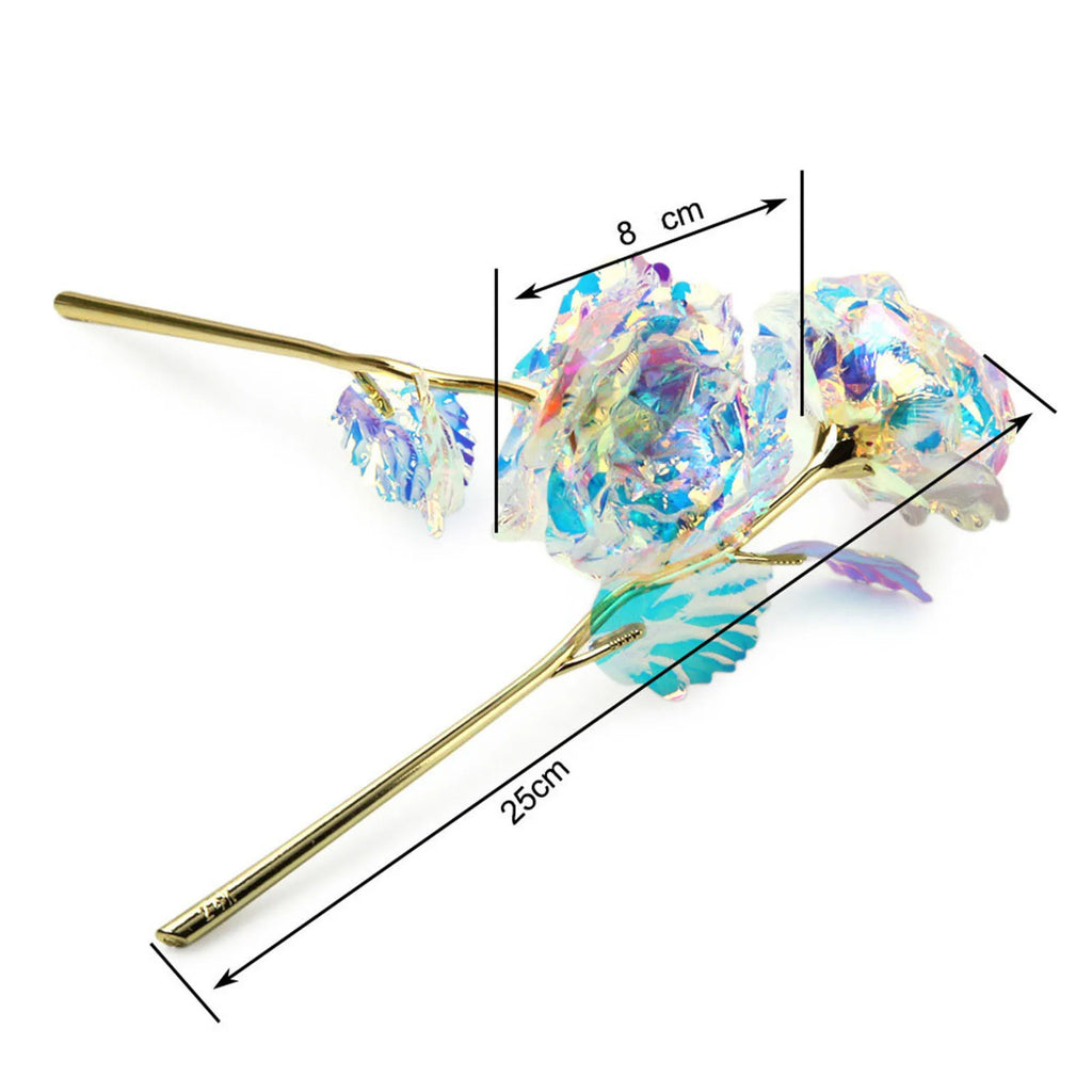 24K Gold Foil Rose Flower Galaxy Rose Artificial Rose Gift for Women Valentine's Day Mother'S Day Anniversary Birthday Decor2026