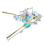 24K Gold Foil Rose Flower Galaxy Rose Artificial Rose Gift for Women Valentine's Day Mother'S Day Anniversary Birthday Decor2026