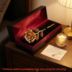 24K Gold Foil Rose Flower Galaxy Rose Artificial Rose Gift for Women Valentine's Day Mother'S Day Anniversary Birthday Decor2026